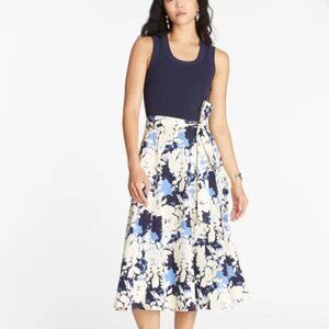 Tanya Taylor Devon Dress Maritime Blue/Azure Multi